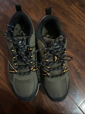 Ozark Trail Olive Green and Yellow Men's Trail Shoes